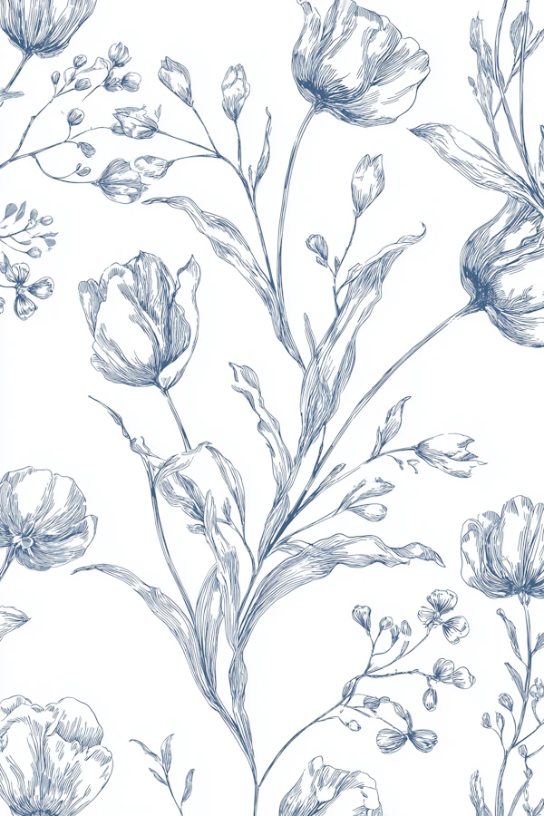 Blue Ink Botanical Art