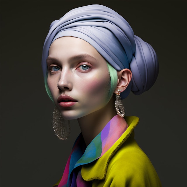 Elegant Portrait with Turban