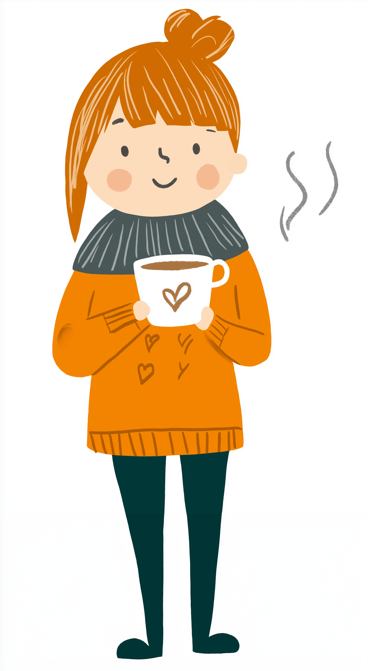 Cheerful Person with Coffee