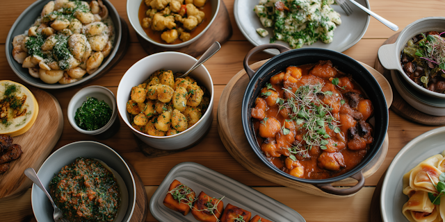 Rustic Food Spread