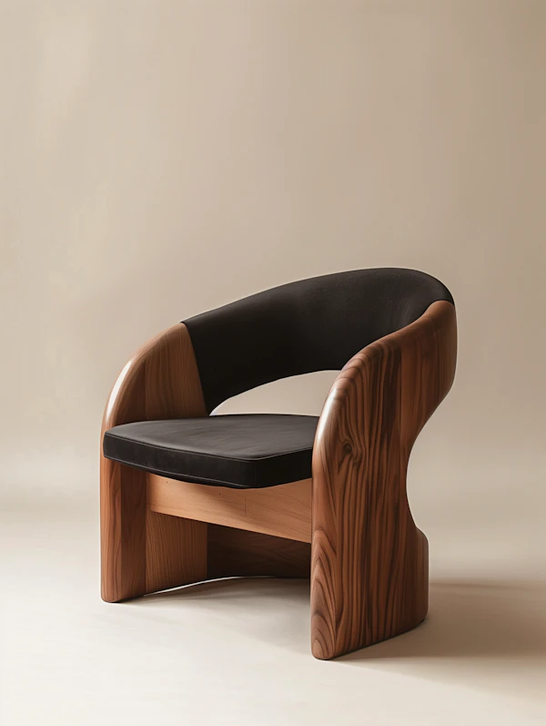 Modern Wooden Armchair