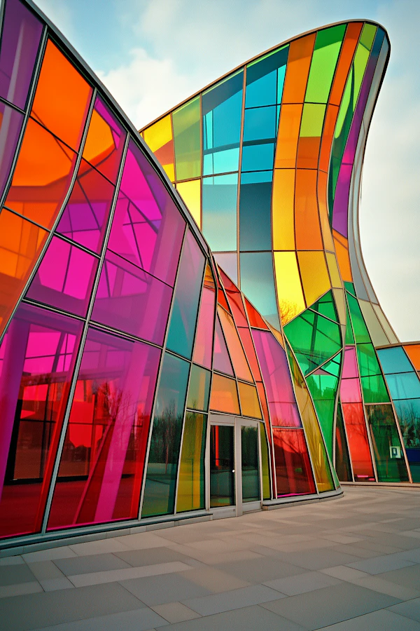 Colorful Glass Facade