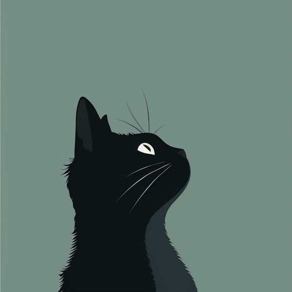 Curious Black Cat