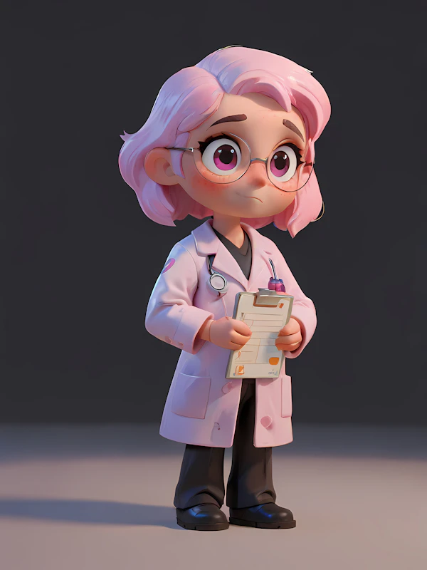 3D Female Doctor Art