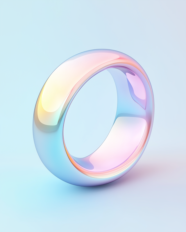 Futuristic Gradient Ring