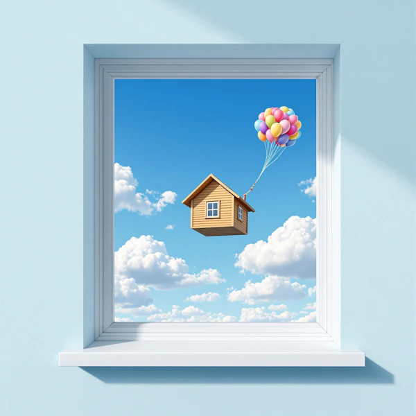 House with Balloons
