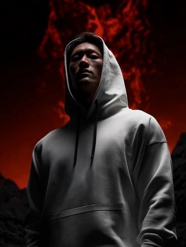 Dramatic Hoodie Pose