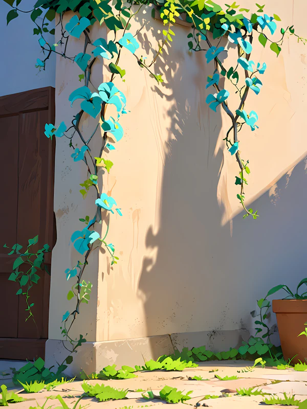 Sunlit Building Corner