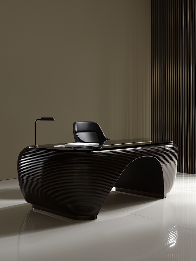 Modern Black Desk