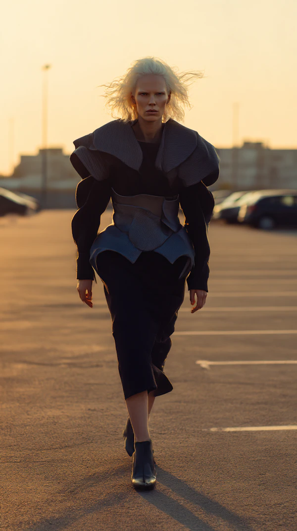 Confident Sunset Walk
