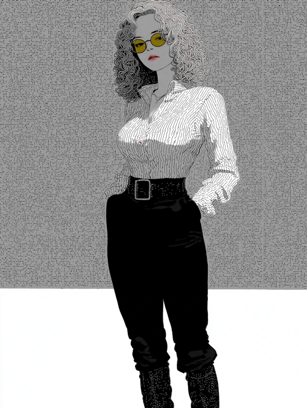 Stylized Woman Portrait