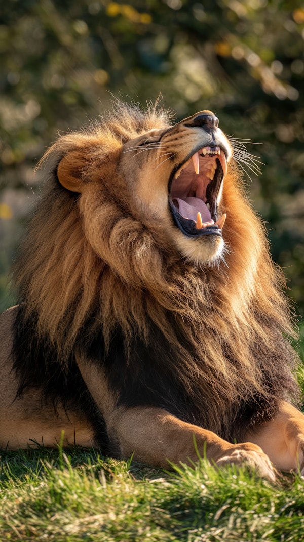 Majestic Roaring Lion