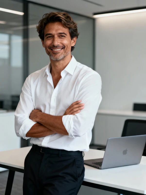 Confident Office Pose