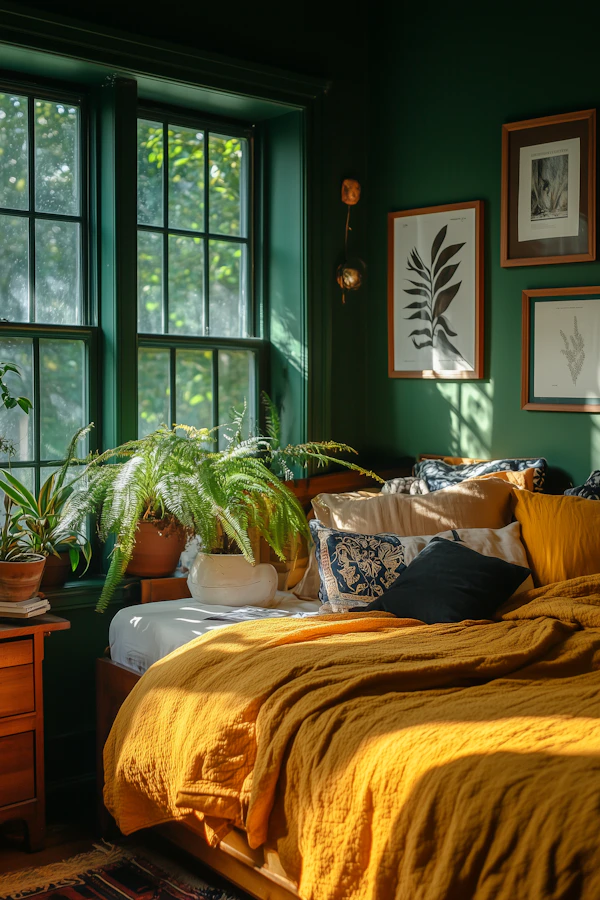 Cozy Sunlit Bedroom