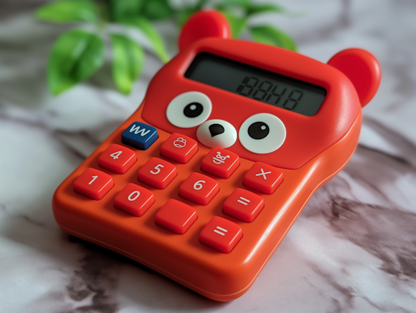 Playful Bear-Shaped Calculator