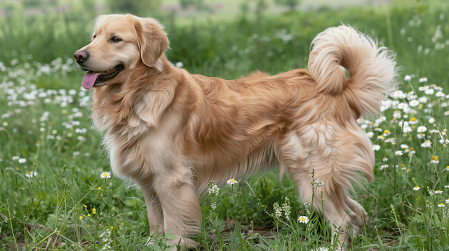 Golden Retriever in a Field