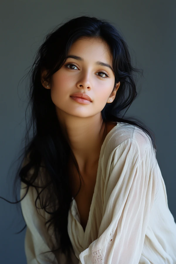 Serene Portrait of a Young Woman