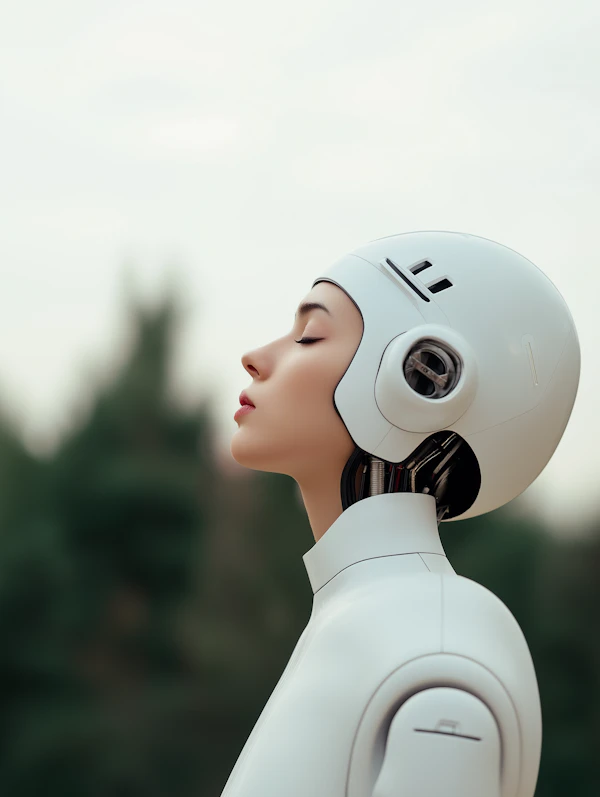 Futuristic Humanoid Robot