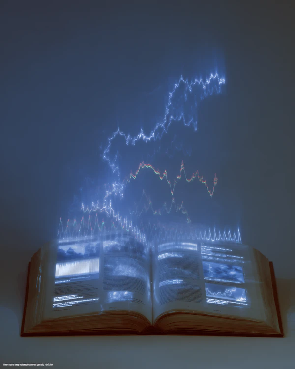 Futuristic Glowing Book