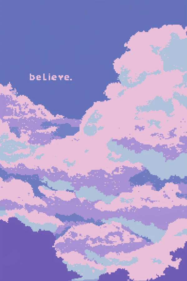 Pixel Art Dreamy Sky