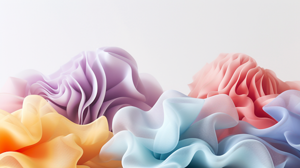 Pastel Fabric Folds Dreamscape