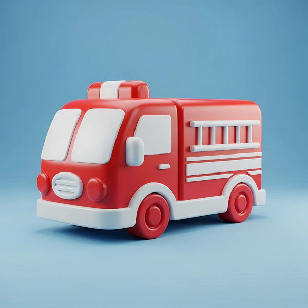 Cartoon Fire Truck