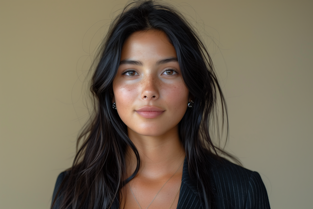 Serene Portrait of Young Woman