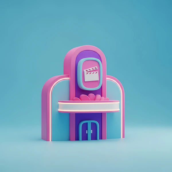 Retro Cinema Illustration
