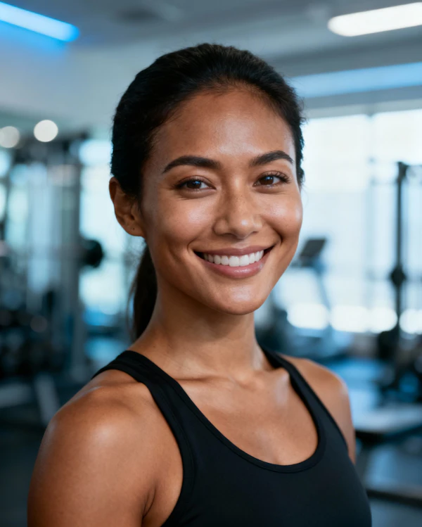 Confident Gym Enthusiast