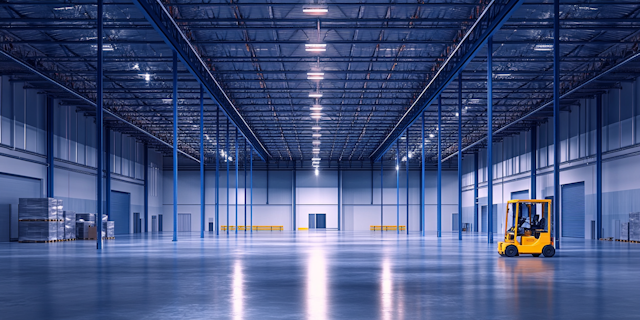 Pristine Industrial Warehouse Interior