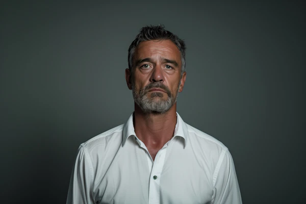 Rugged Middle-Aged Man