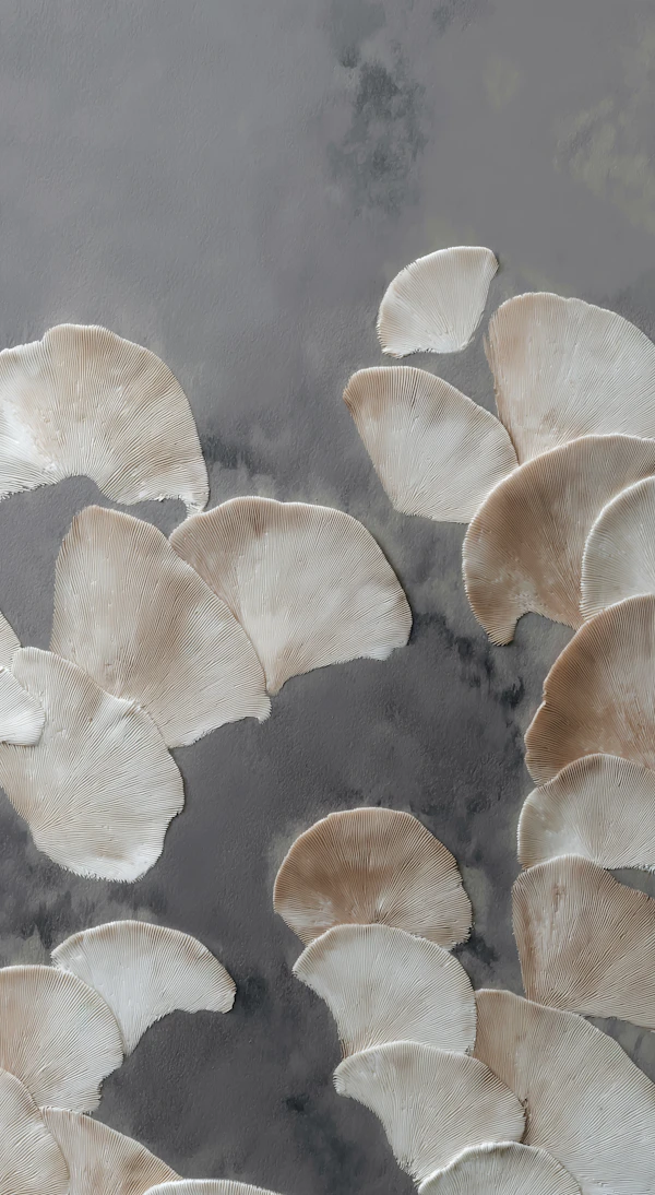 Close-Up Mushroom Pattern
