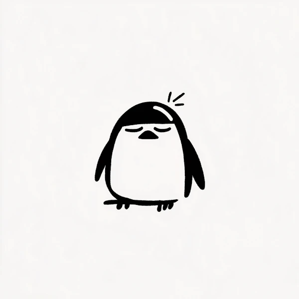 Cartoon Penguin Art