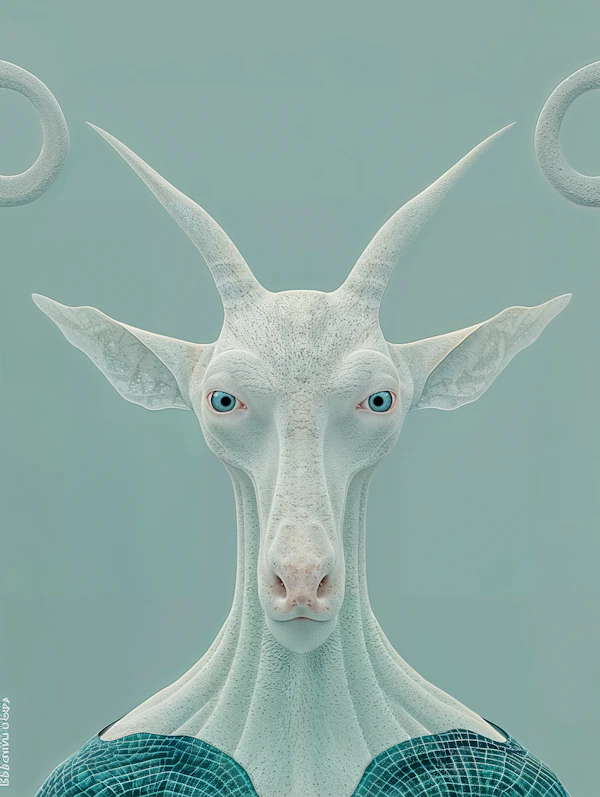 Surreal Goat-Like Creature