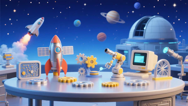 Futuristic Space Lab