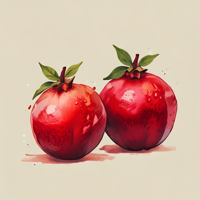 Vibrant Pomegranates