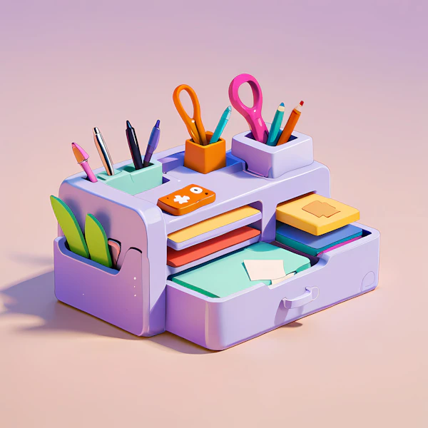 Colorful Desk Organizer