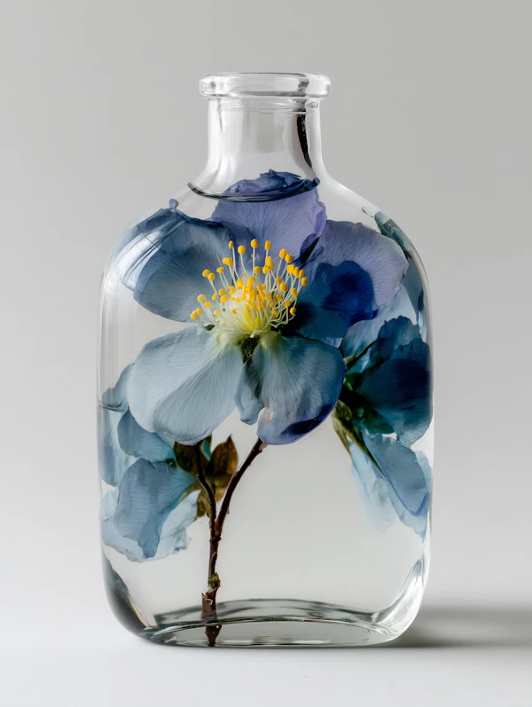 Preserved Blue Flower