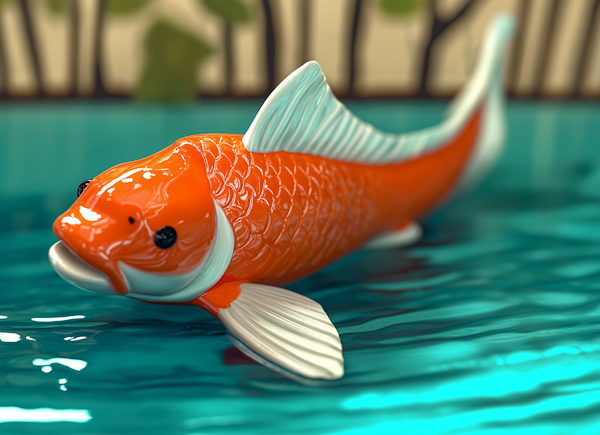 3D Modeled Koi Fish