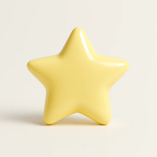 Glossy Yellow Star