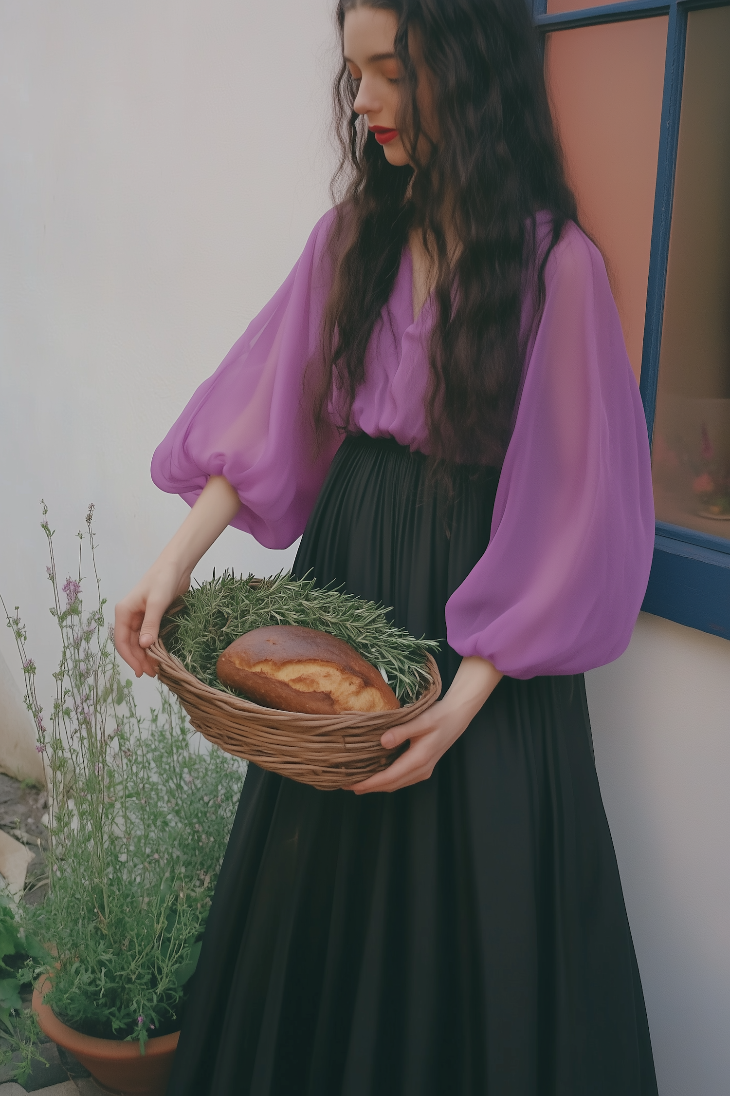 Woman with Basket