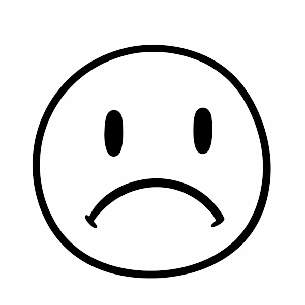 Sad Face Illustration