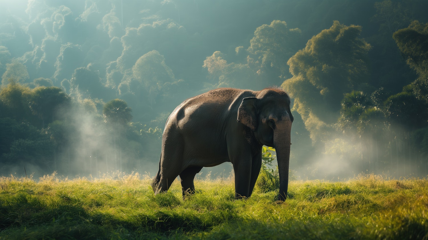 Majestic Solitary Elephant