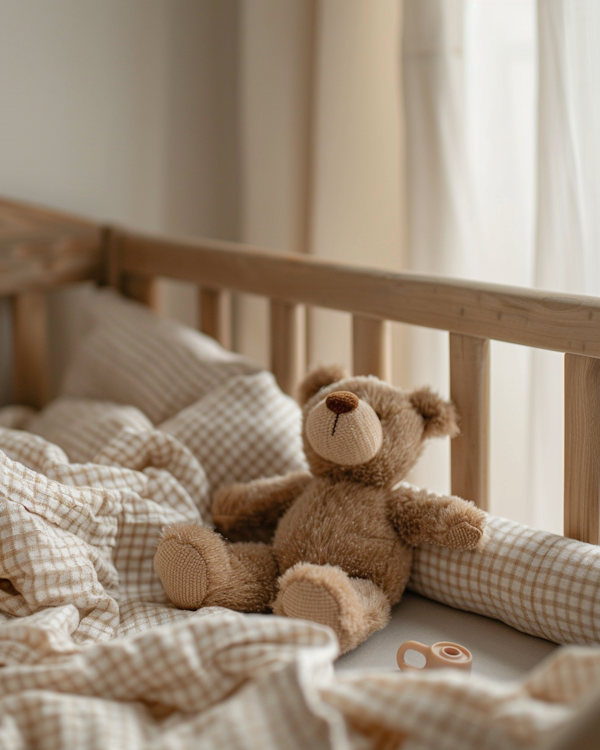 Cozy Teddy Bear in Children's Room