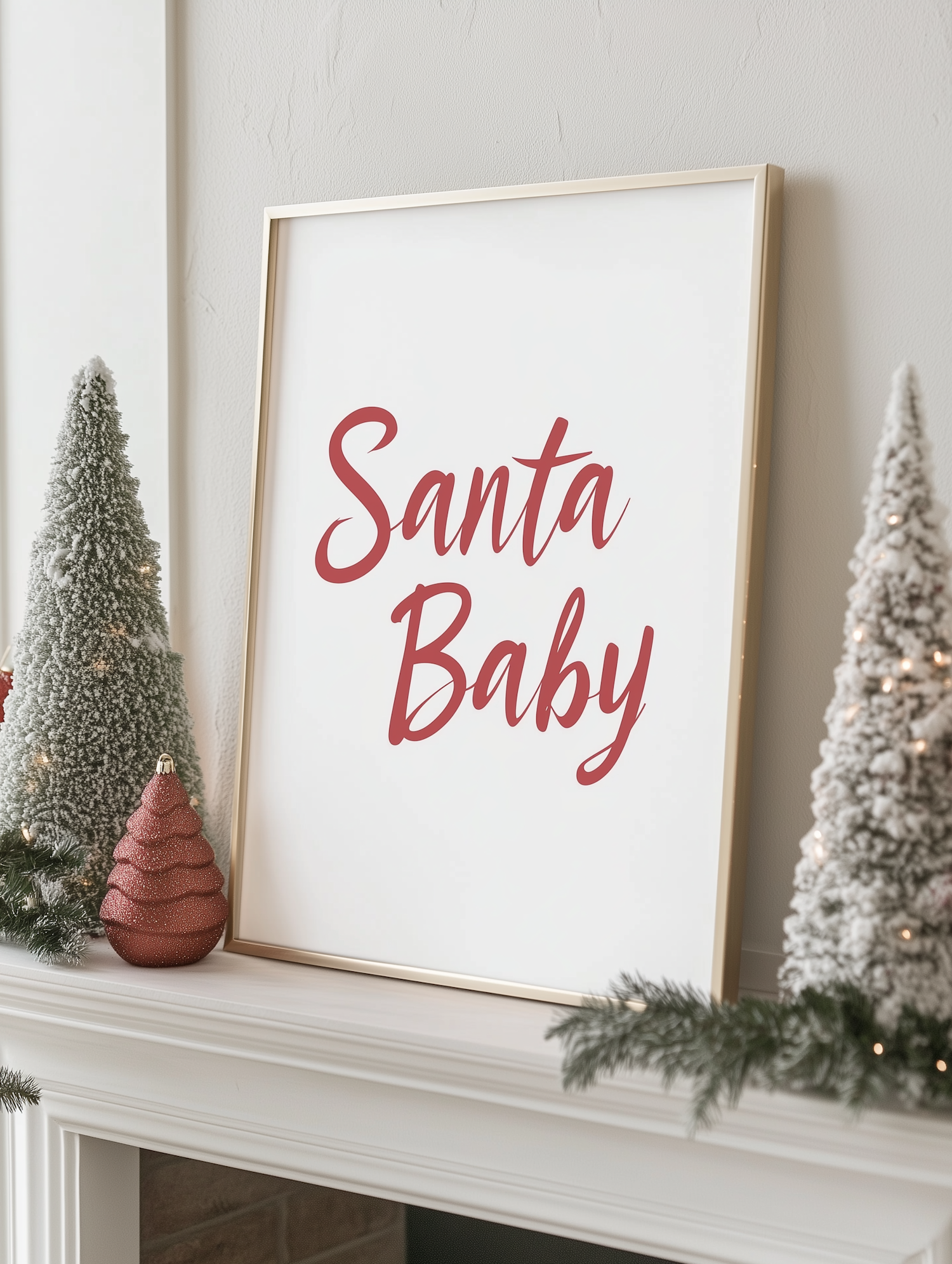 Santa Baby Mantel Display