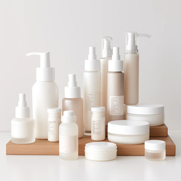 Elegant Skincare Product Display