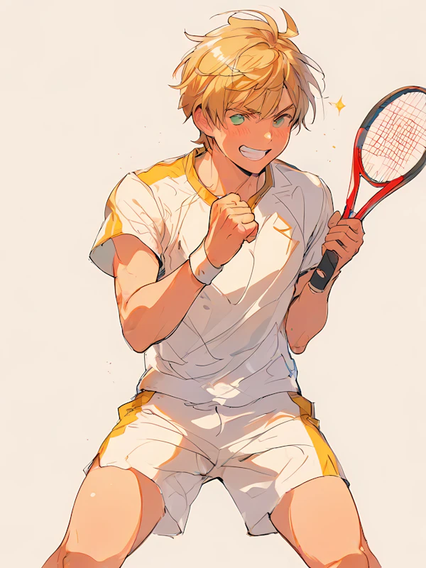 Tennis Player Triumph