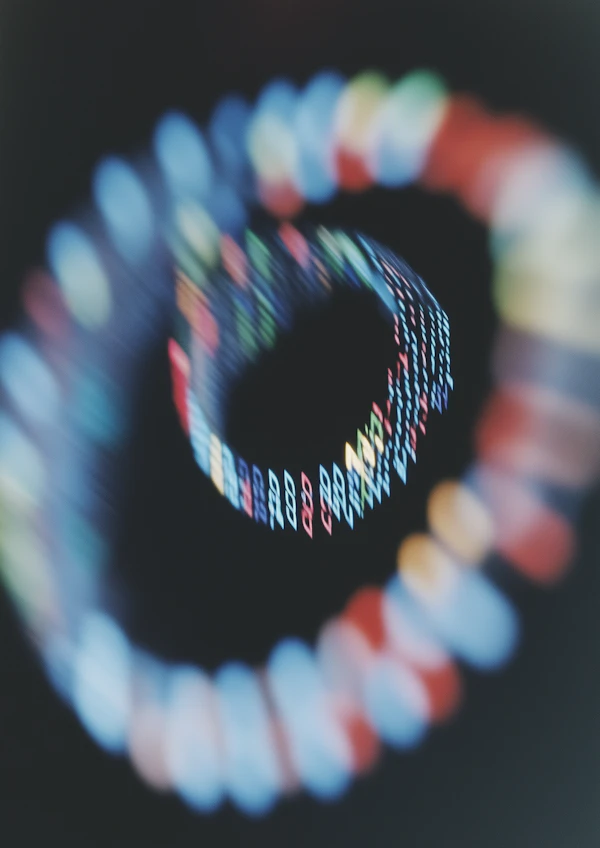 Abstract Digital Spiral
