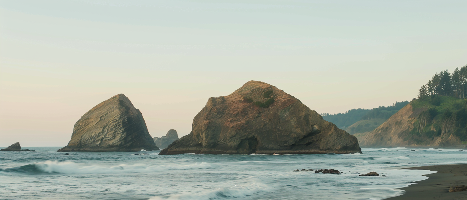 Serene Coastal Scene