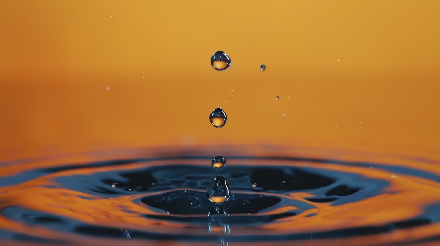 Water Droplets in Motion